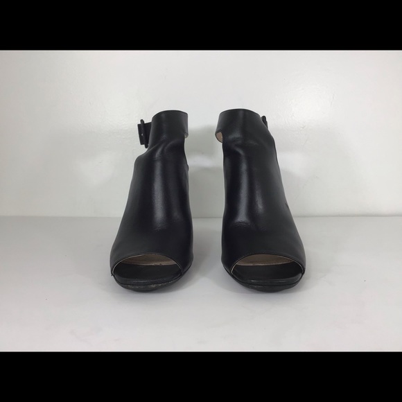 PRADA LEATHER ANKLE STRAP OPEN TOE METALLIC HEELED SANDALS SZ EUR 37.5 US 7.5 - Picture 8 of 11